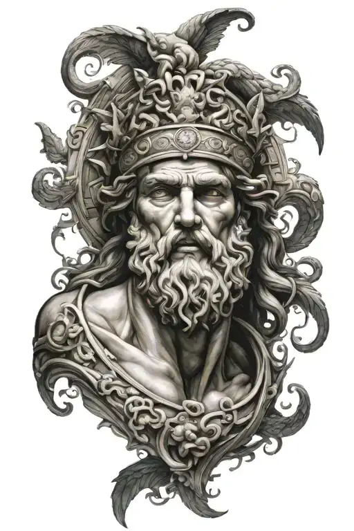 greek mythology tattoo design idea