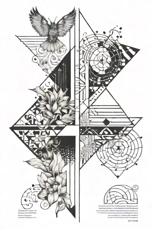 Heaven and Earth  tattoo design idea