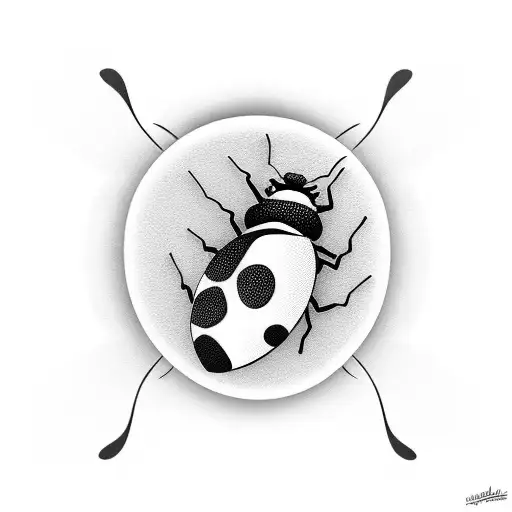 Ladybug tattoo design idea