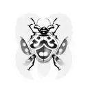 Ladybug tattoo design idea