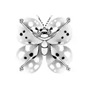 Ladybug tattoo design idea