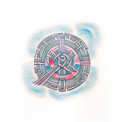 Elder futhark tattoo that translates to "focussed mind" tattoo design idea