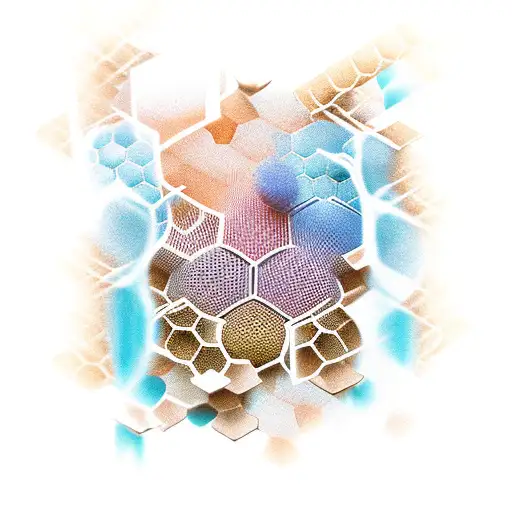 honeycomb tattoo design idea