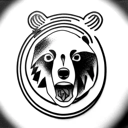 Bear Beer tattoo design idea