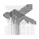 An abstract interpretation of a barcode with hidden meanings tattoo design idea