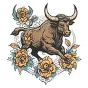 taurus tattoo design idea