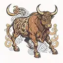 taurus tattoo design idea