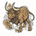 taurus tattoo design idea