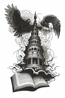 Several stacked psalms tattoo design idea