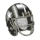 american football beast helmet   tattoo design idea