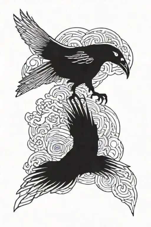 itachi crow tattoo design idea