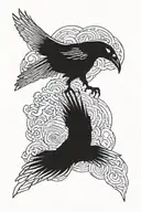 itachi crow tattoo design idea