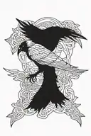 itachi crow tattoo design idea