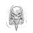 hammer and saw tattoo design idea