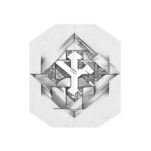 use only letters S R R D D K K J V T P  tattoo design idea