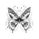 Butterfly effect tattoo design idea