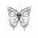 Butterfly effect tattoo design idea