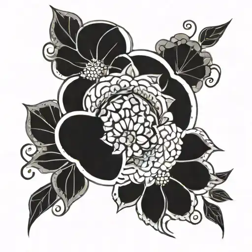 japanese with mandalas tattoo design idea