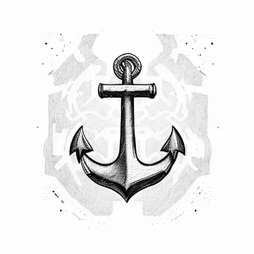 anchor with names Brock and Dominic  tattoo design idea
