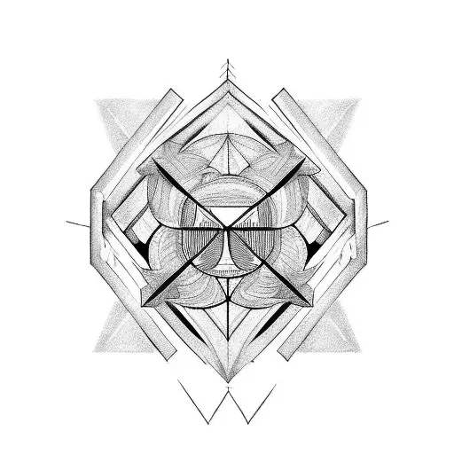 rubik tattoo design idea