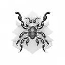 Scorpion 3d tattoo design idea