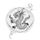 Dragon china tattoo design idea