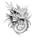 Dragon china tattoo design idea