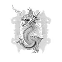 Dragon china tattoo design idea