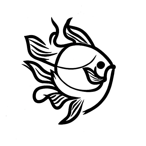 Oranda Goldfish tattoo design idea