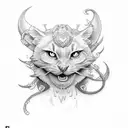 Mark and Nina name tattoo tattoo design idea