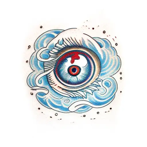 eye of storm tattoo design idea