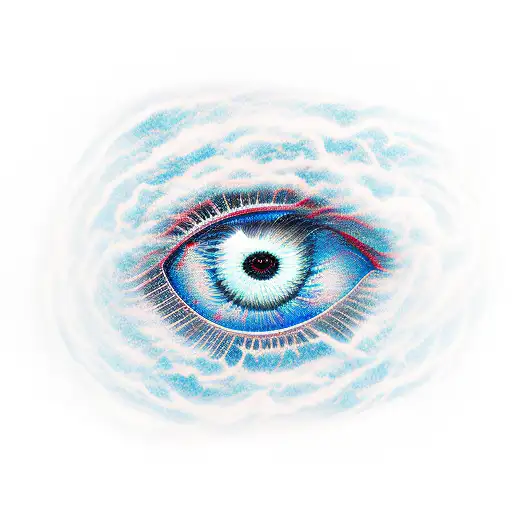 eye of storm david bowie tattoo design idea
