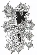 triple cross tattoo tattoo design idea