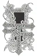 triple cross tattoo tattoo design idea