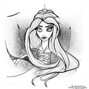rapunzel tattoo design idea