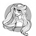 rapunzel tattoo design idea