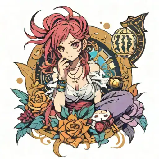 I want something that shows I’m seeking success with a pride that never let me give up. Something beautiful with power tattoo design idea