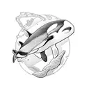 orca tattoo design idea