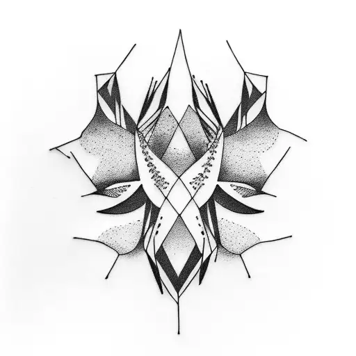 speakers in forest tattoo design idea
