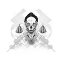 speaker tattoo design idea