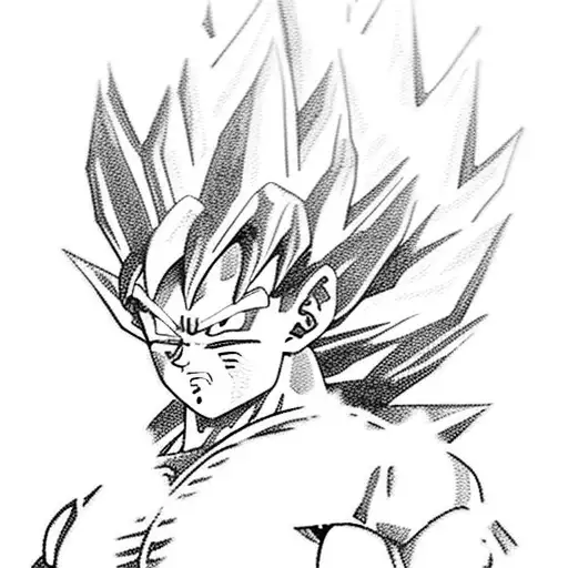 goku vegeta tattoo design idea