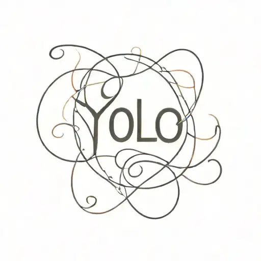 YOLO tattoo design idea