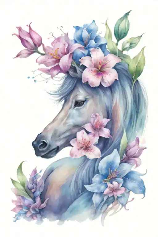 Noah's ark, lillys blossoming tattoo design idea