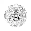 cancer leo virgo libra symbol  tattoo design idea