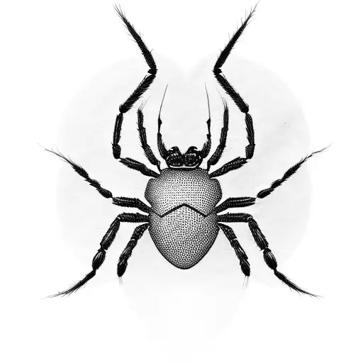 spider on a heart tattoo design idea