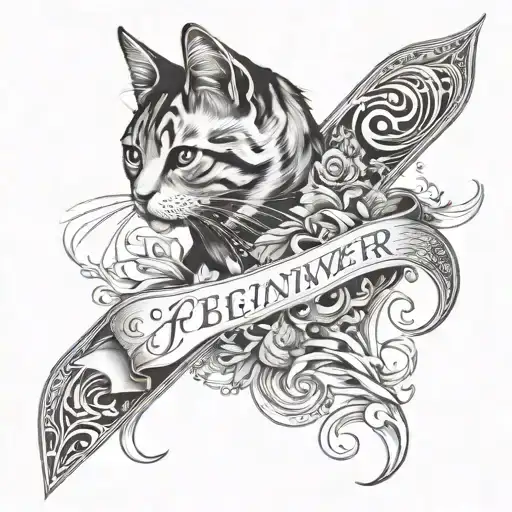 Incorporate the words 'The Beginning of Forever' into a design featuring a silhouette of Kitty Hawk tattoo design idea