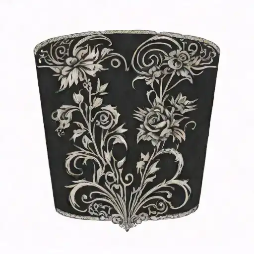 scar cover tattoo design idea