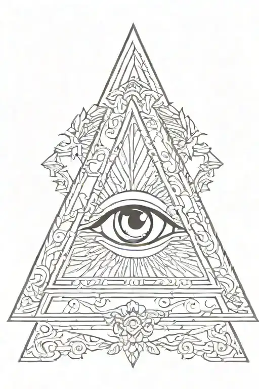 Eye of Providence tattoo design idea
