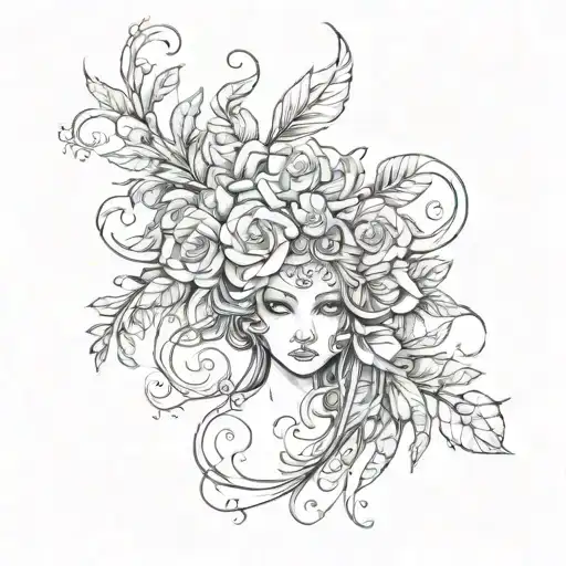 scar cover tattoo design idea