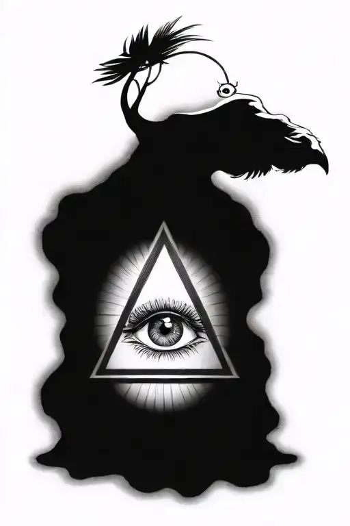 eye of providence triangle tattoo tattoo design idea